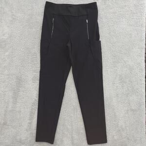 Athleta Headlands Hybrid Tight Women's Sz 8 Black Stash Pockets Athletic Casual